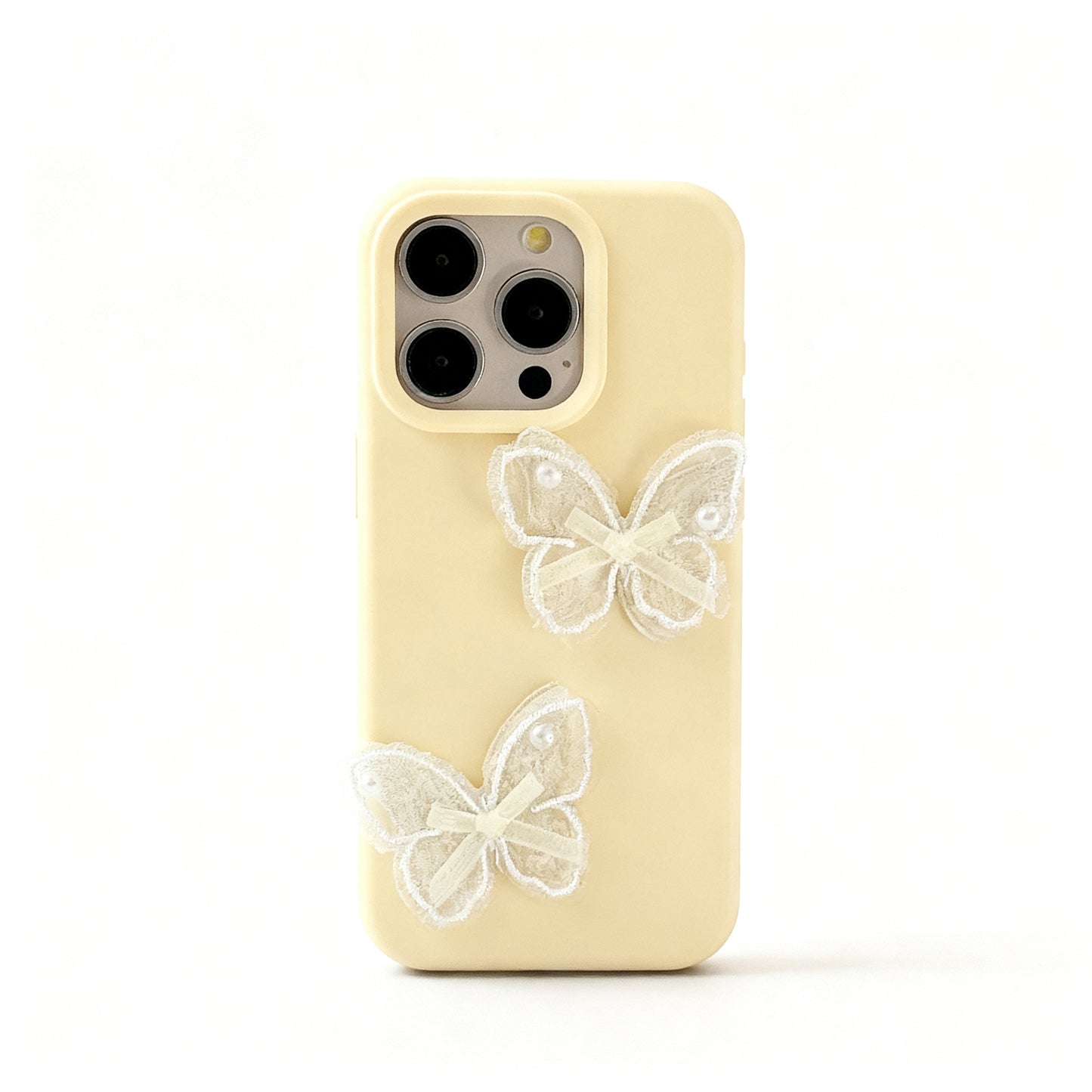 Soft Pink Lace Bow Phone Case for iPhone