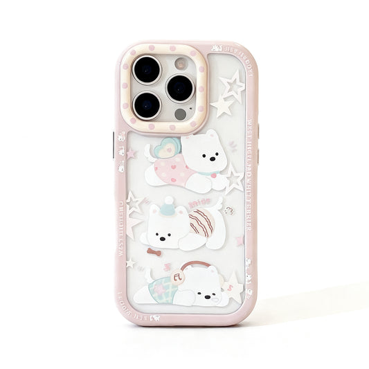 Cute Cartoon Highland Terrier Phone Case for iPhone