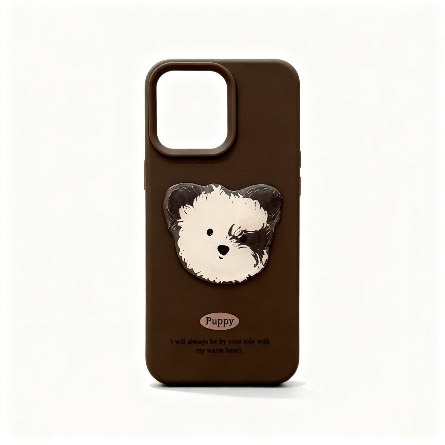 Cute Dog Design Silicone Phone Case for iPhone