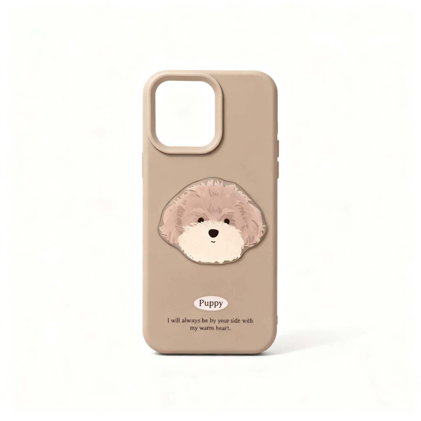 Cute Dog Design Silicone Phone Case for iPhone