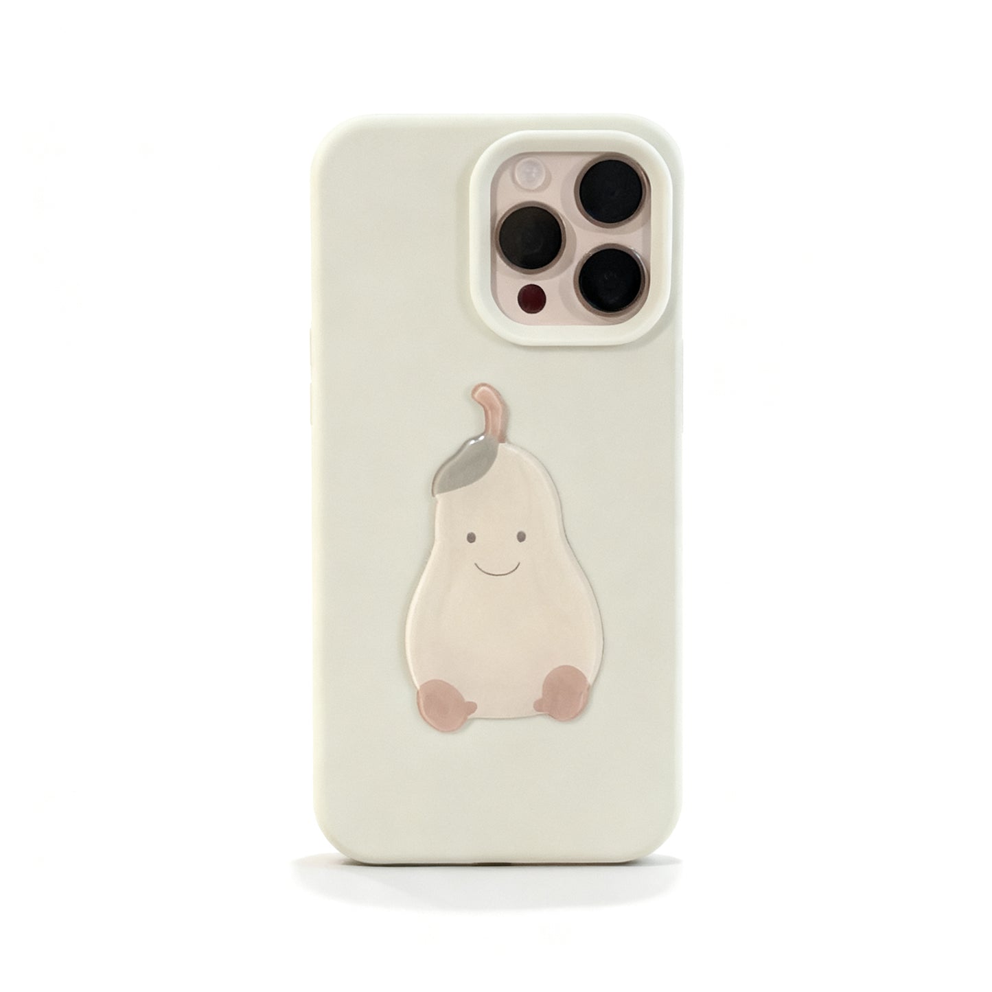 Green Pear Cartoon Soft Phone Case for iPhone