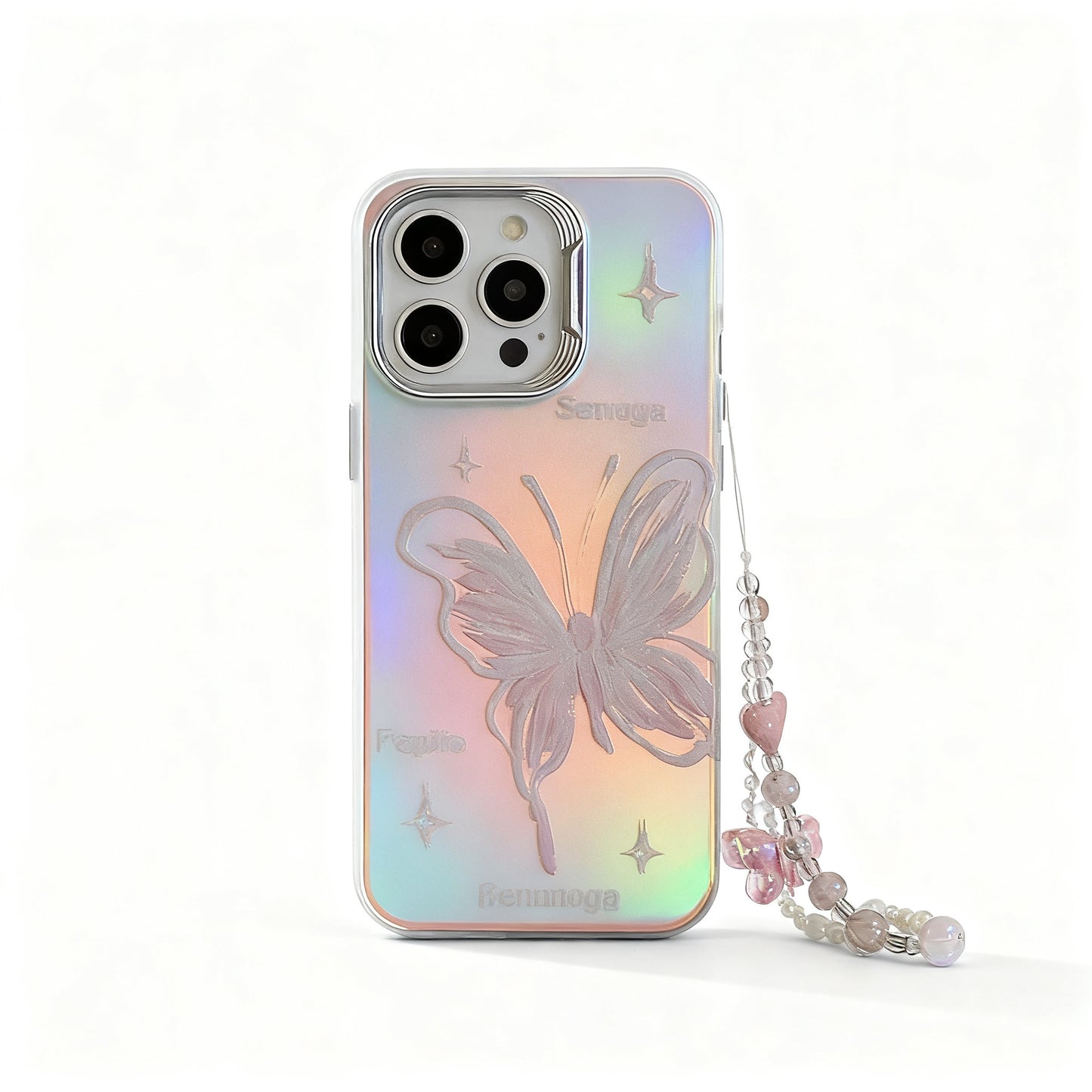 Dreamy Pink Butterfly Design Phone Case for iPhone
