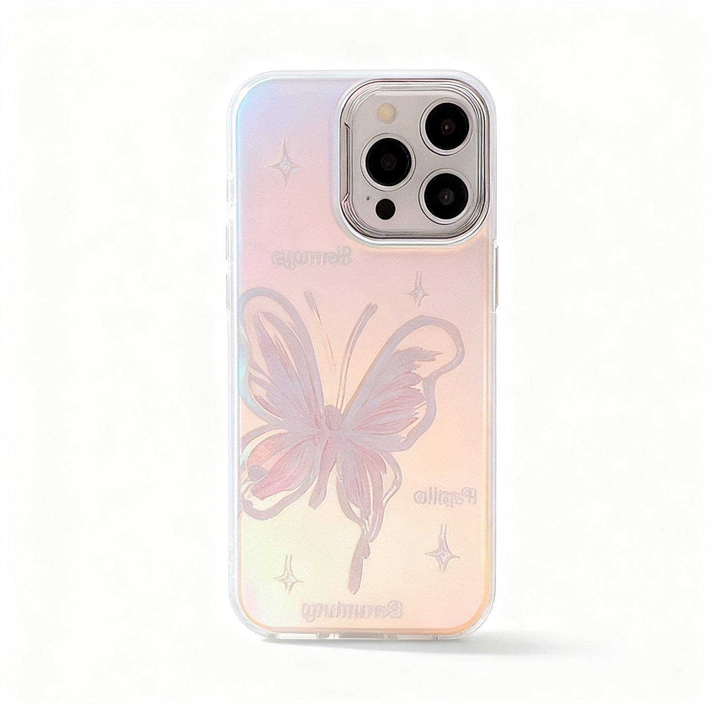 Dreamy Pink Butterfly Design Phone Case for iPhone