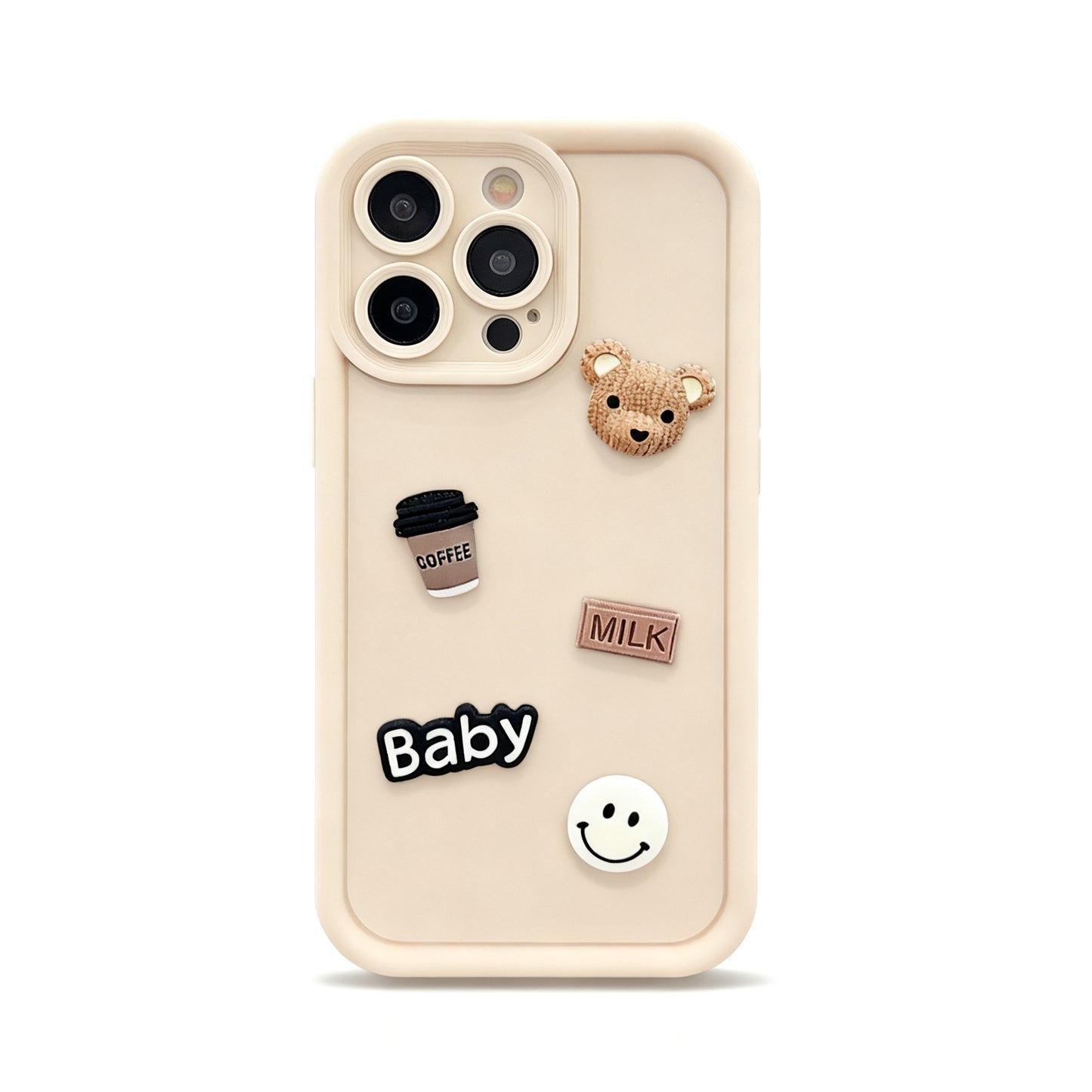 Cute Brown Bear Vintage Soft Phone Case for iPhone