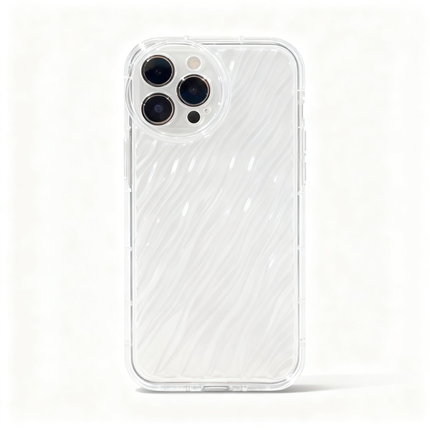 Soft Blue Wave Pattern Shockproof Phone Case for iPhone