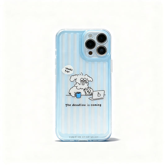 Korean Style Cute Dog Soft Silicone Phone Case for iPhone