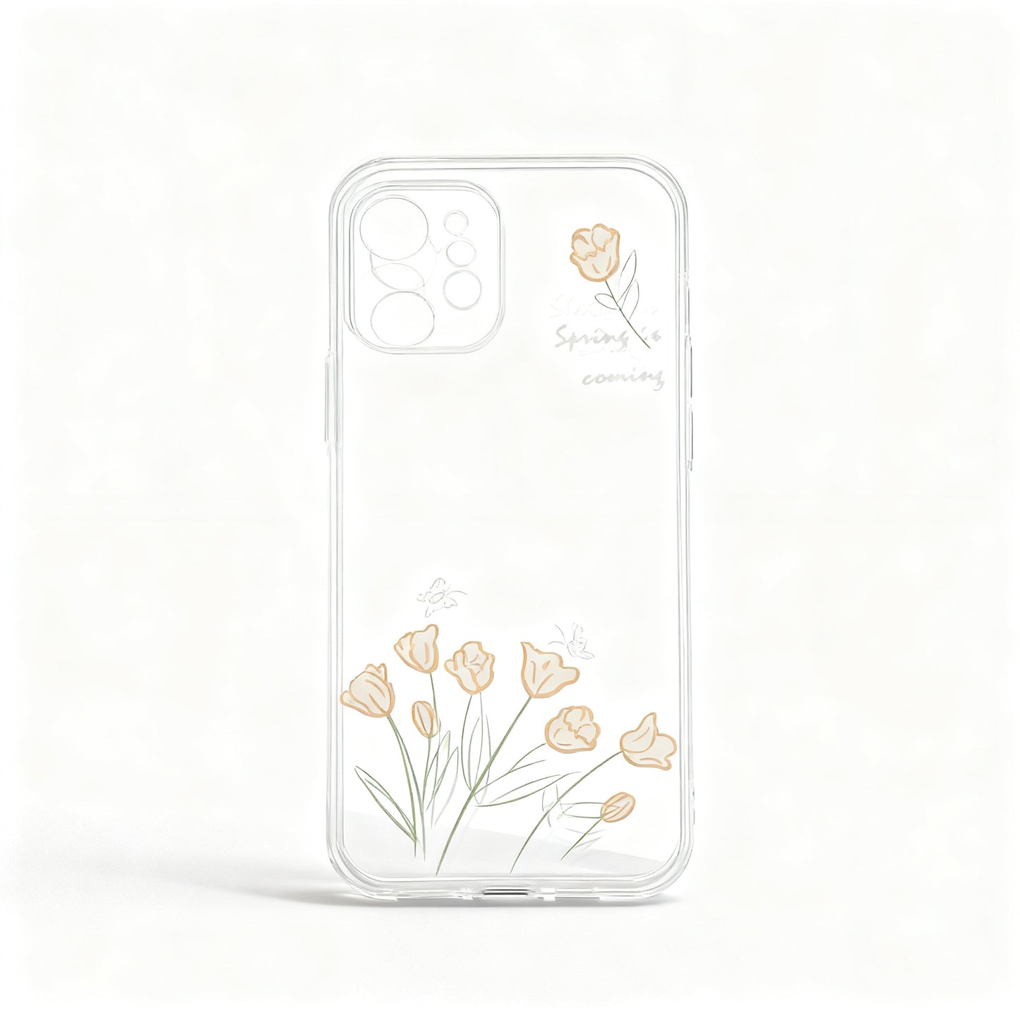 Colorful Floral Soft Silicone Phone Case for iPhone