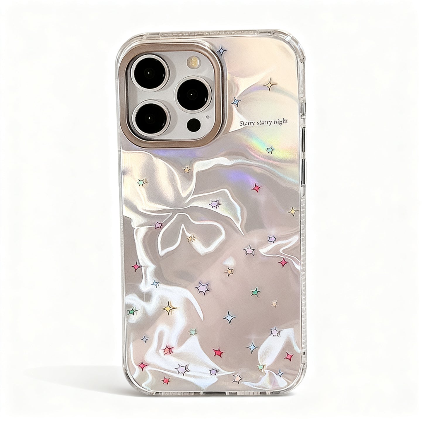 Korean Style Star Print Water Wave Phone Case for iPhone