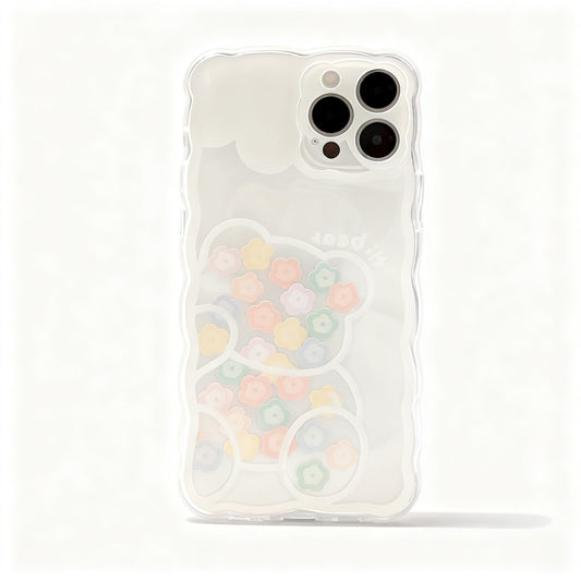 Pink Floral Soft Phone Case for iPhone