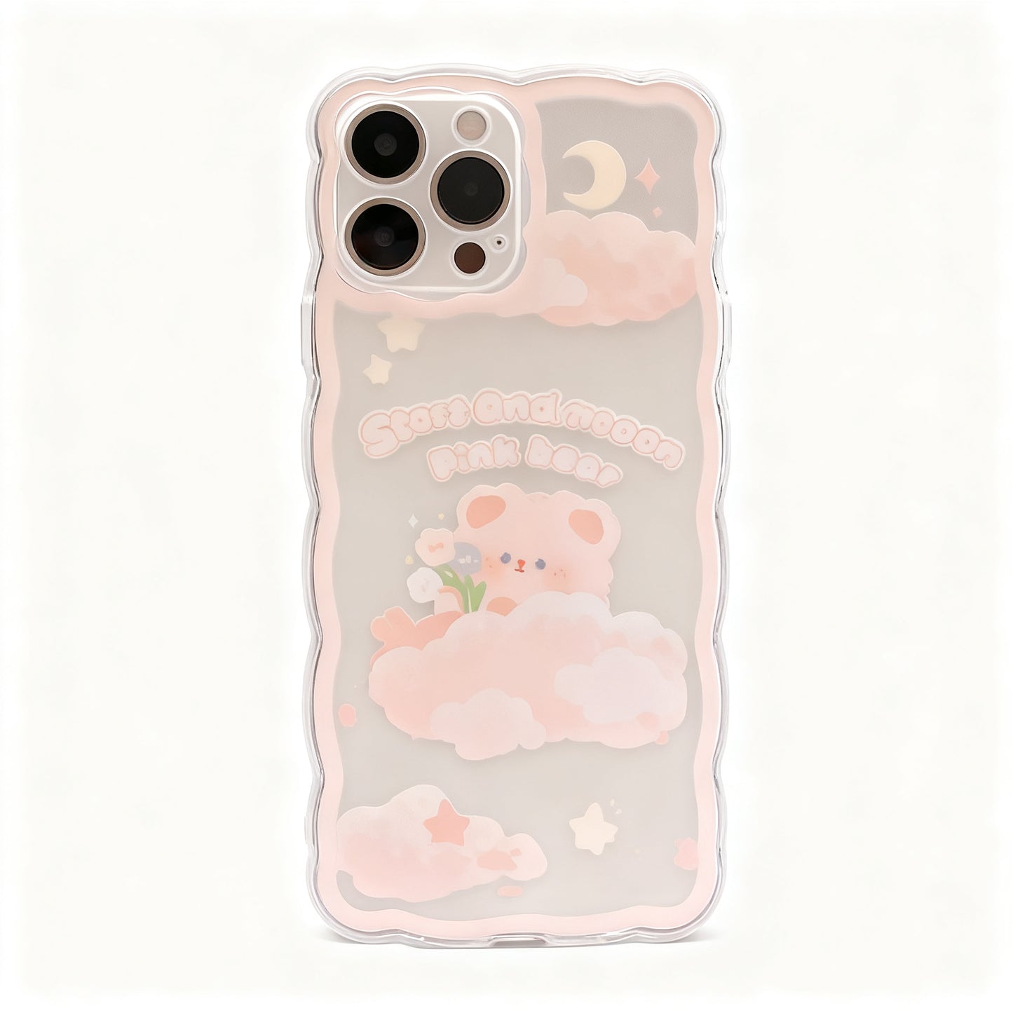 Pink Floral Soft Phone Case for iPhone