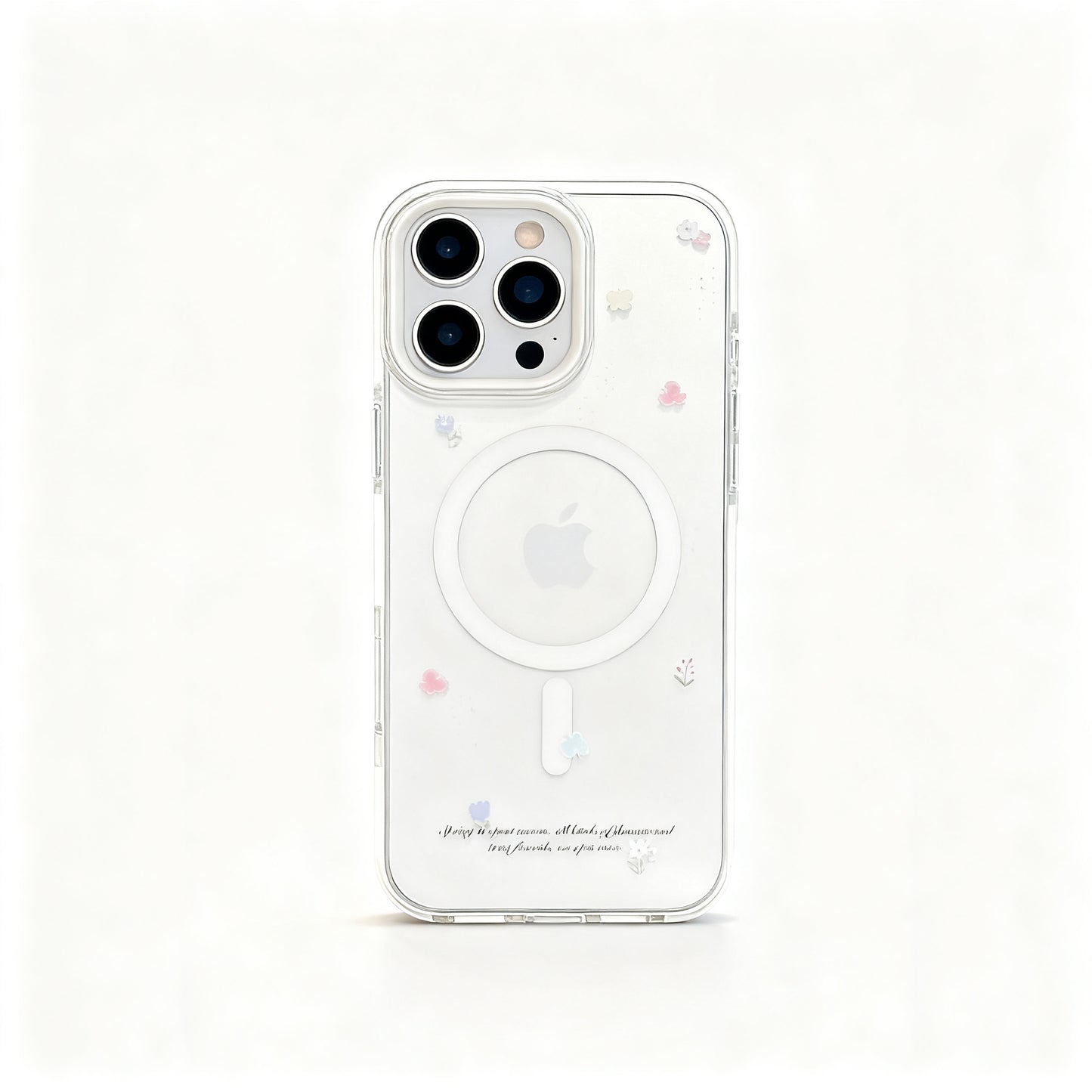 Cute Cat Design Clear Magnetic Phone Case for iPhone