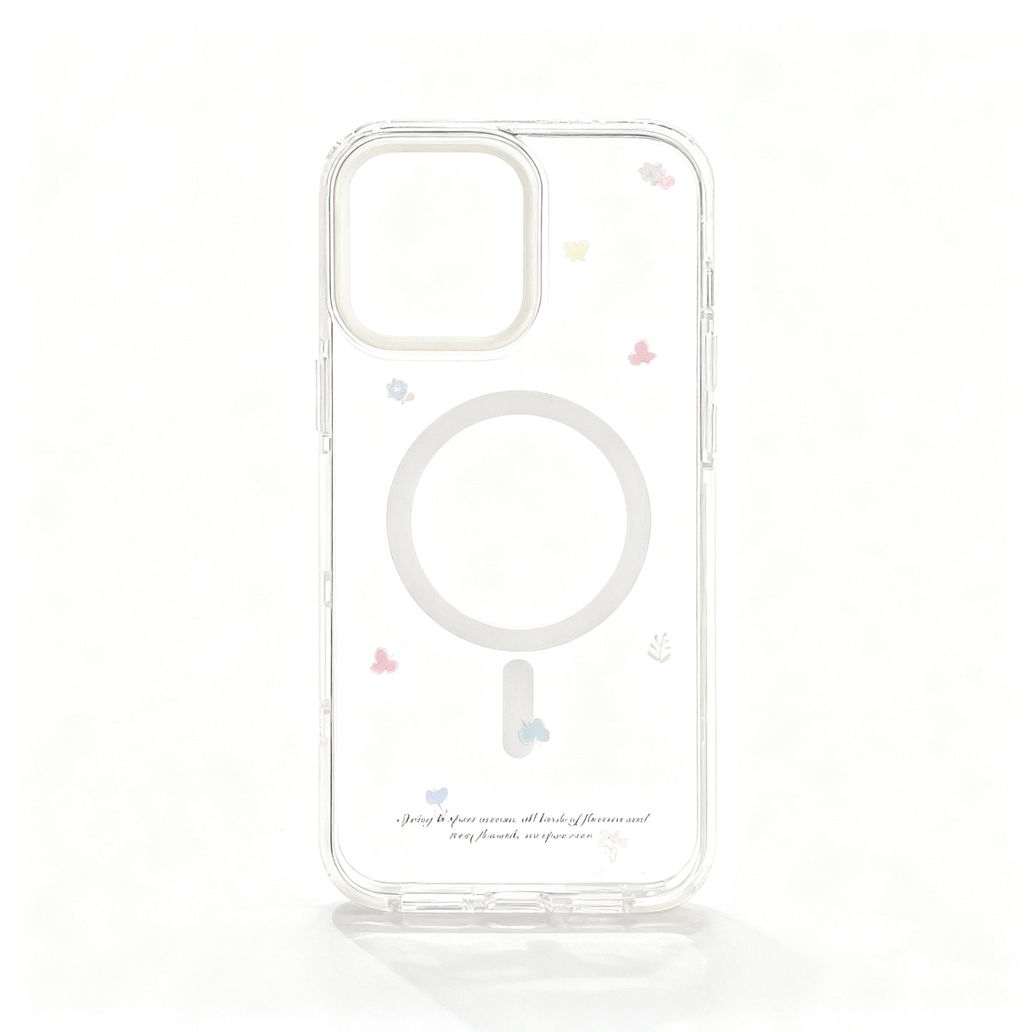 Cute Cat Design Clear Magnetic Phone Case for iPhone