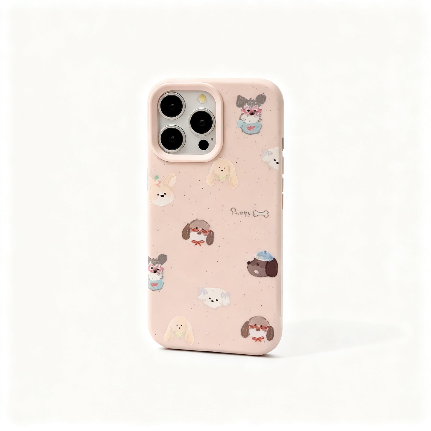 Vintage Ink Splash Dog Soft Phone Case for iPhone