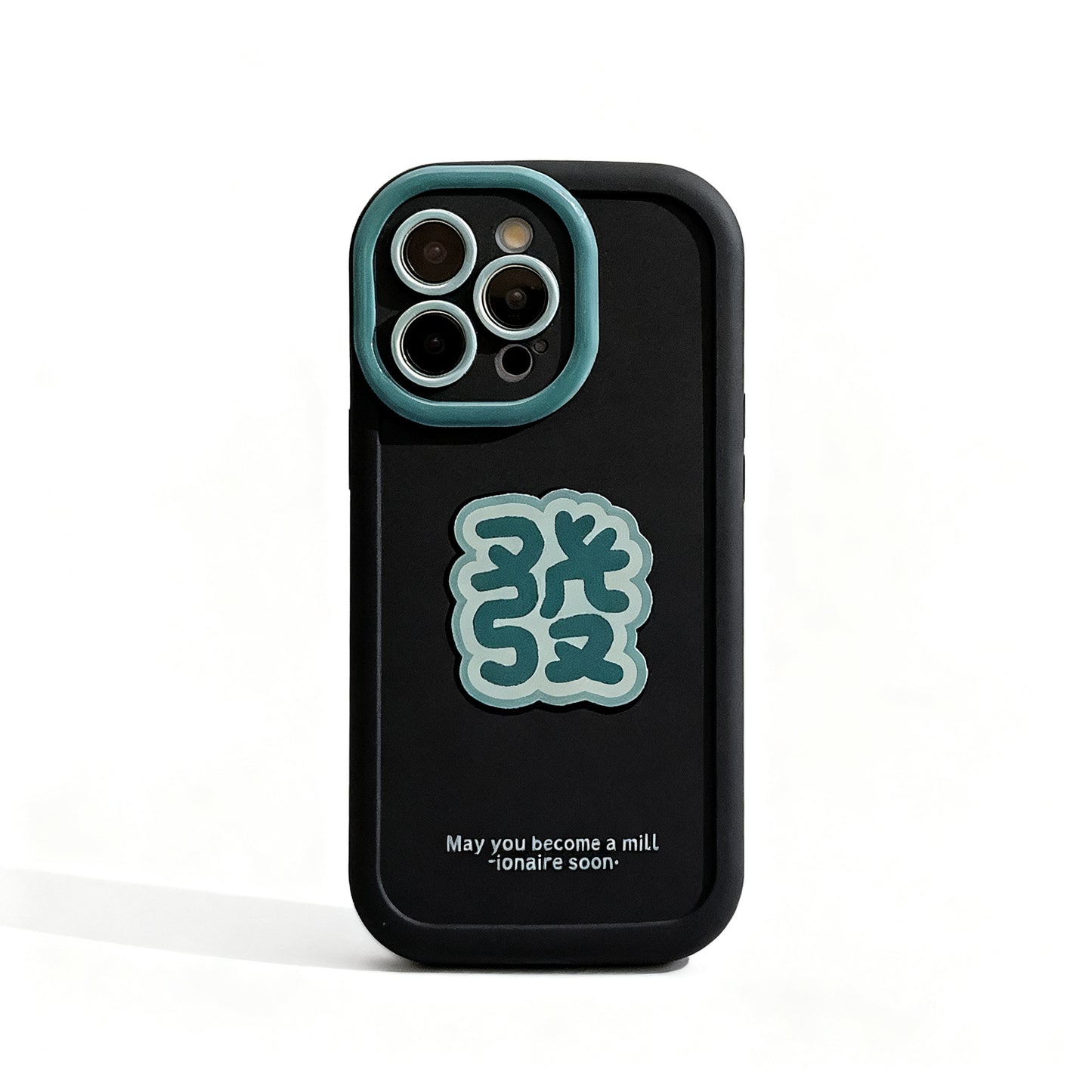 Red   Year Blessing Soft Phone Case for iPhone