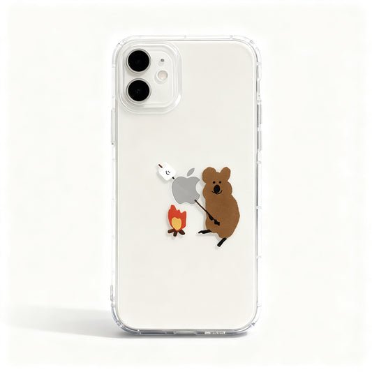 Cute Koala Clear Soft Phone Case for iPhone