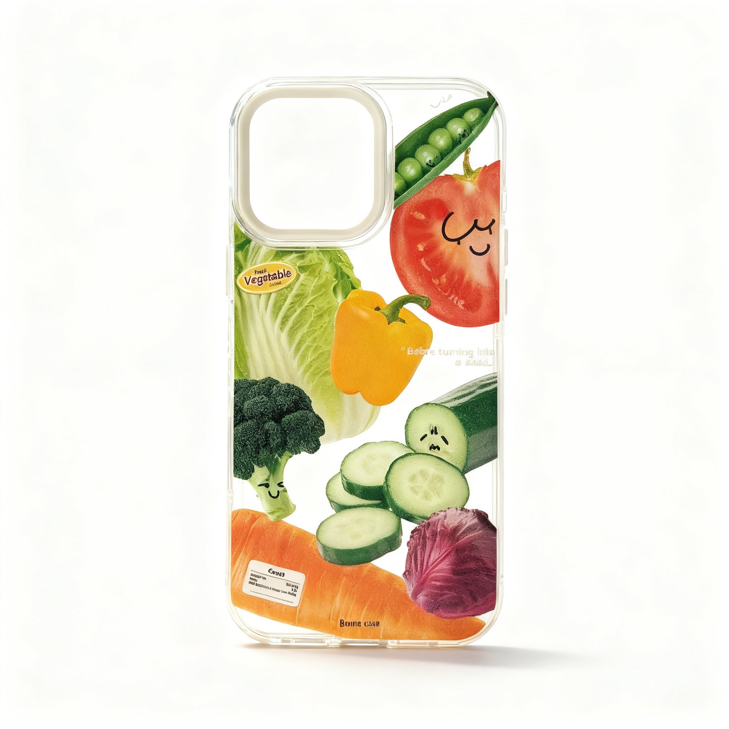 Clear Vegetable Salad Design Magnetic Phone Case for iPhone