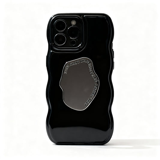 Elegant Gold-Plated Stand Phone Case for iPhone