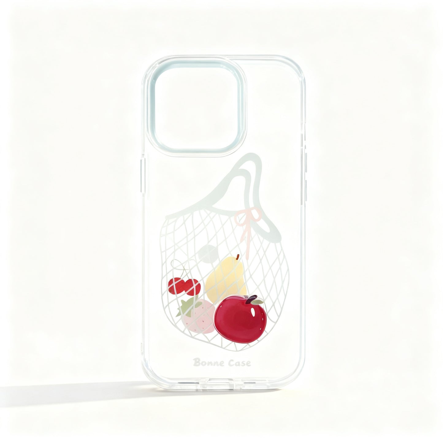 Transparent Fruit Pattern Soft Phone Case for iPhone
