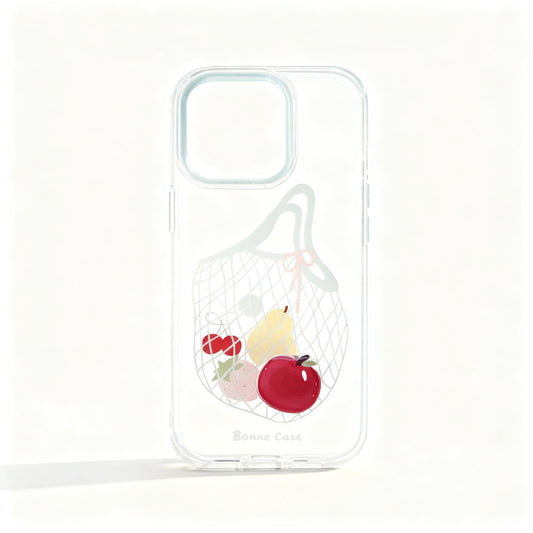 Transparent Fruit Pattern Soft Phone Case for iPhone