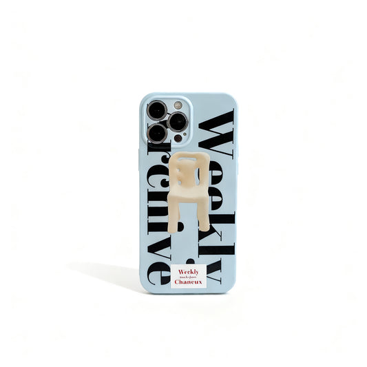 Vintage Chair Pattern Soft Phone Case for iPhone