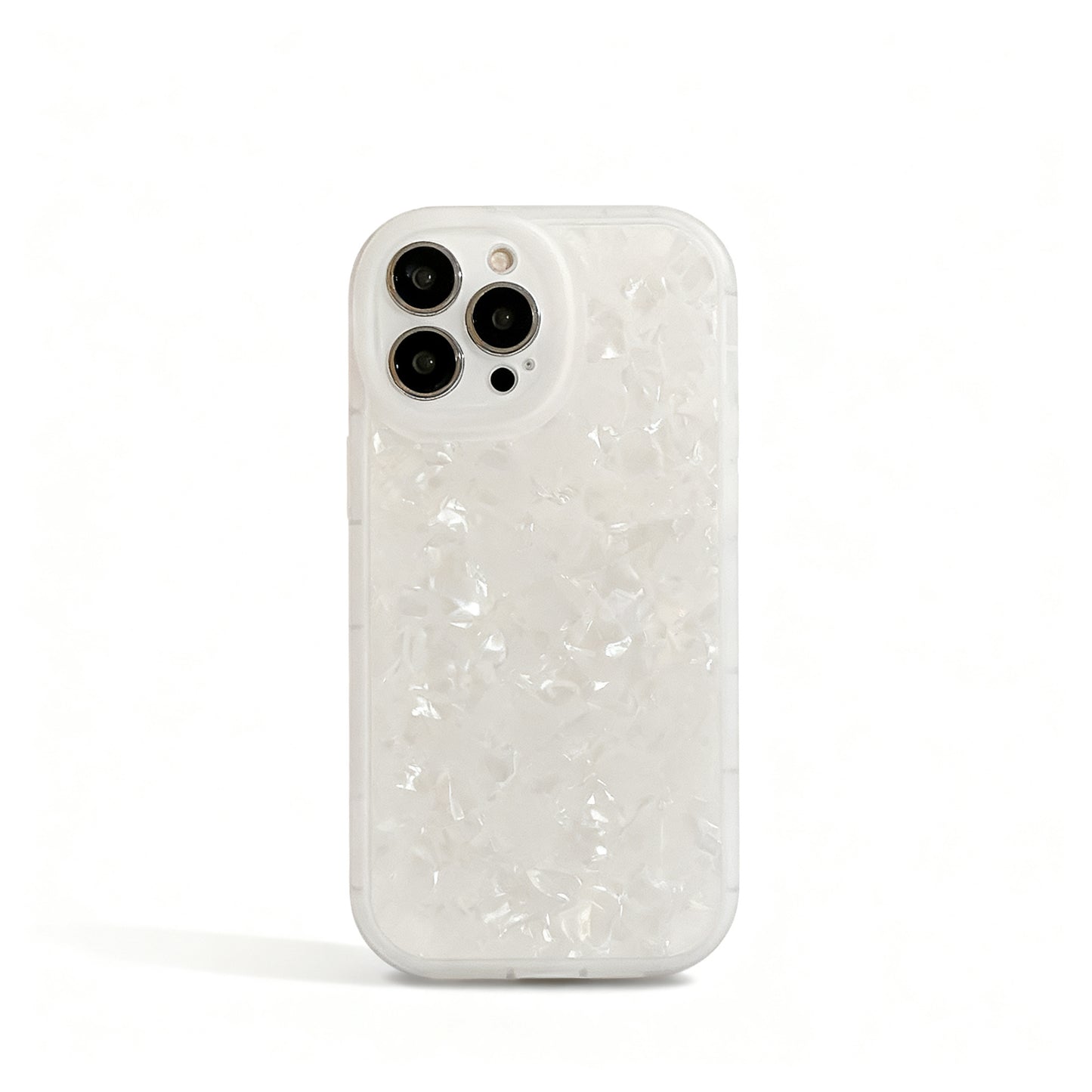 Soft Pink Pearl Texture Shockproof Phone Case for iPhone