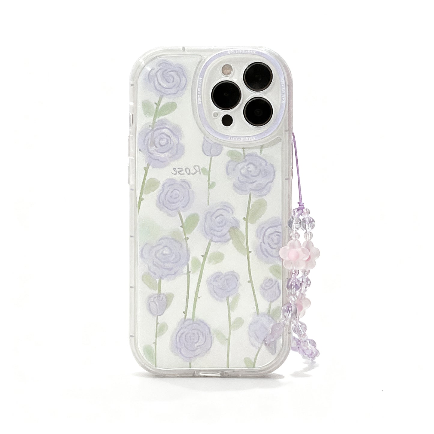 Pink Floral Soft Phone Case for iPhone