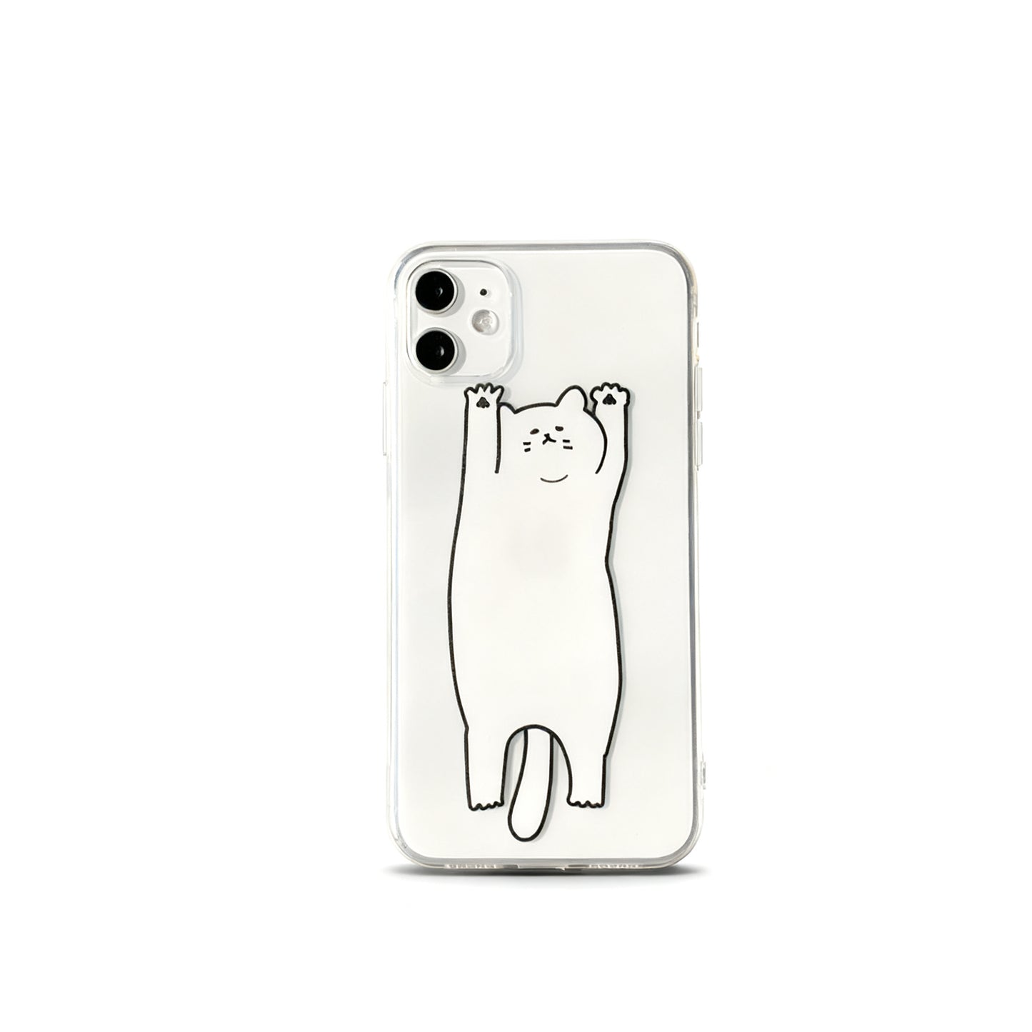 Cute Cat Transparent Soft Phone Case for iPhone