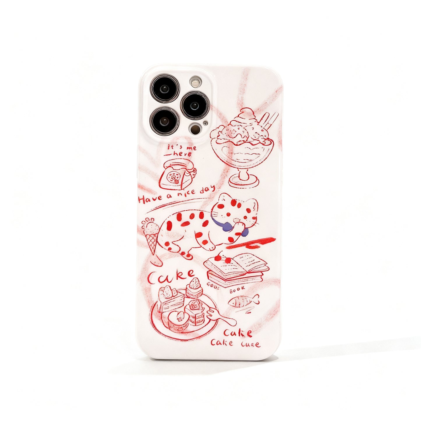 Cute Illustrative Soft Phone Case for iPhone