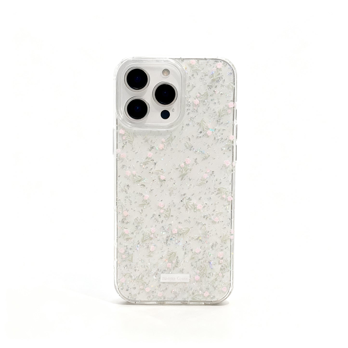 Soft Pink Rose Floral Transparent Phone Case for iPhone