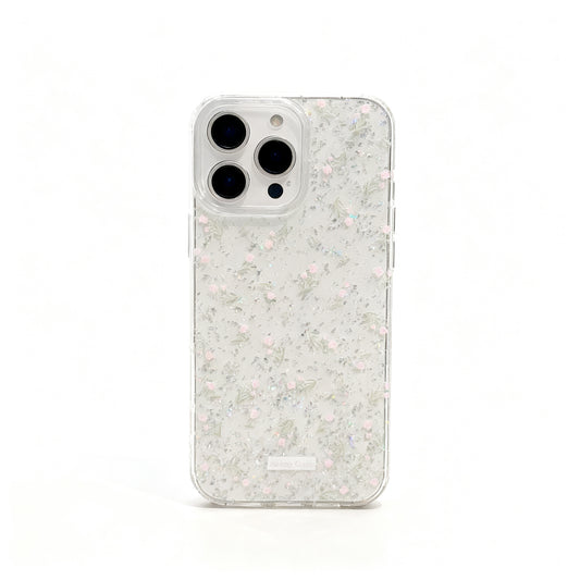 Soft Pink Rose Floral Transparent Phone Case for iPhone