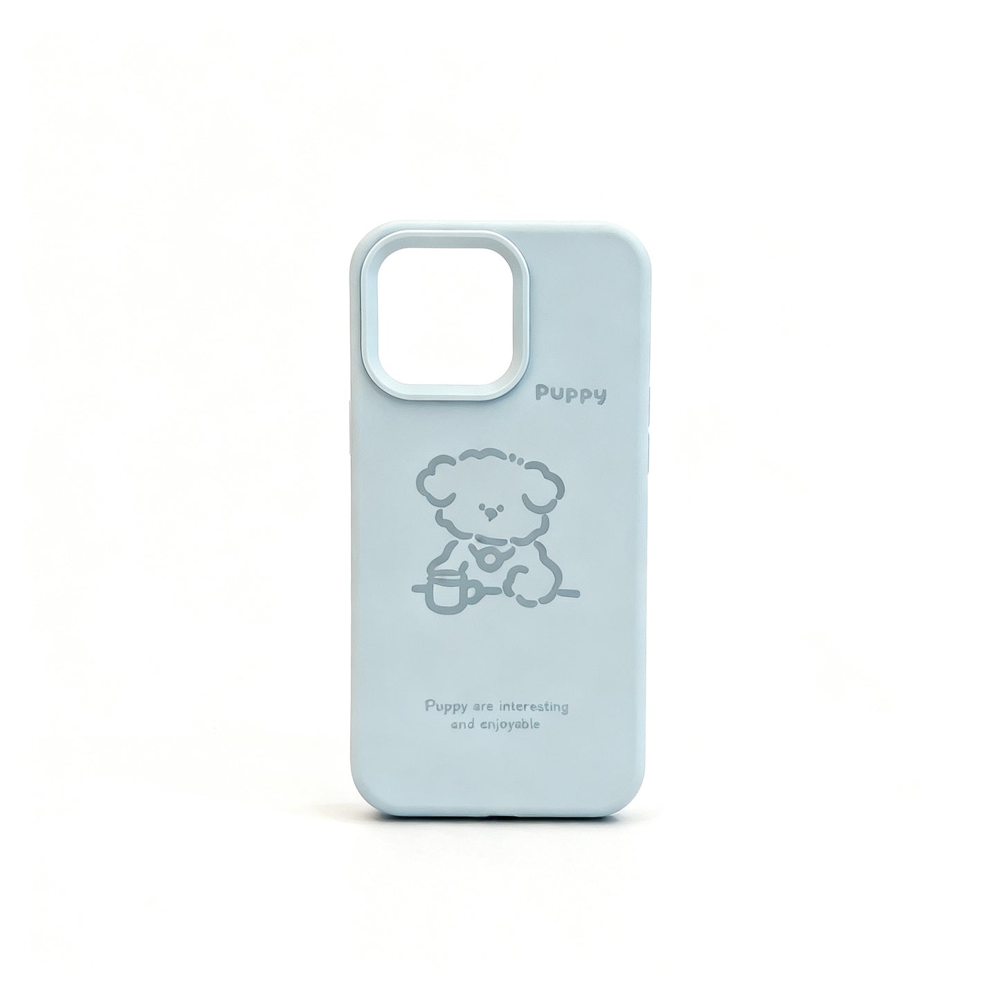 Cute Korean Style Soft Dog Print Phone Case for iPhone