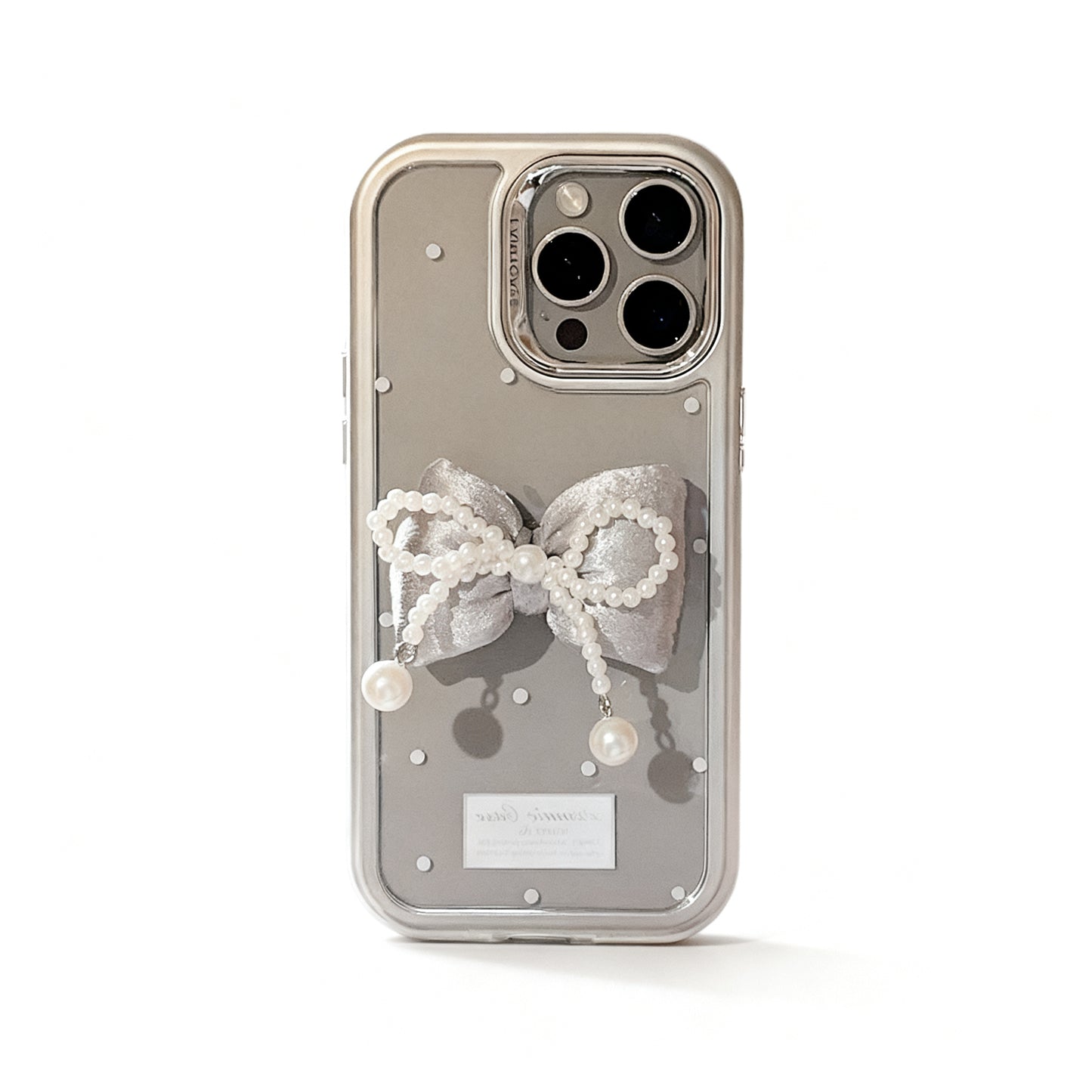 Pink Pearl Bow 3D Phone Case for iPhone