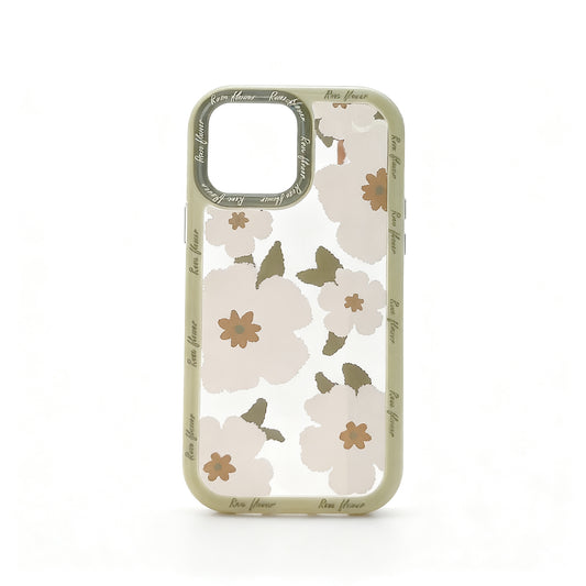 Artistic Floral Acrylic Phone Case for iPhone