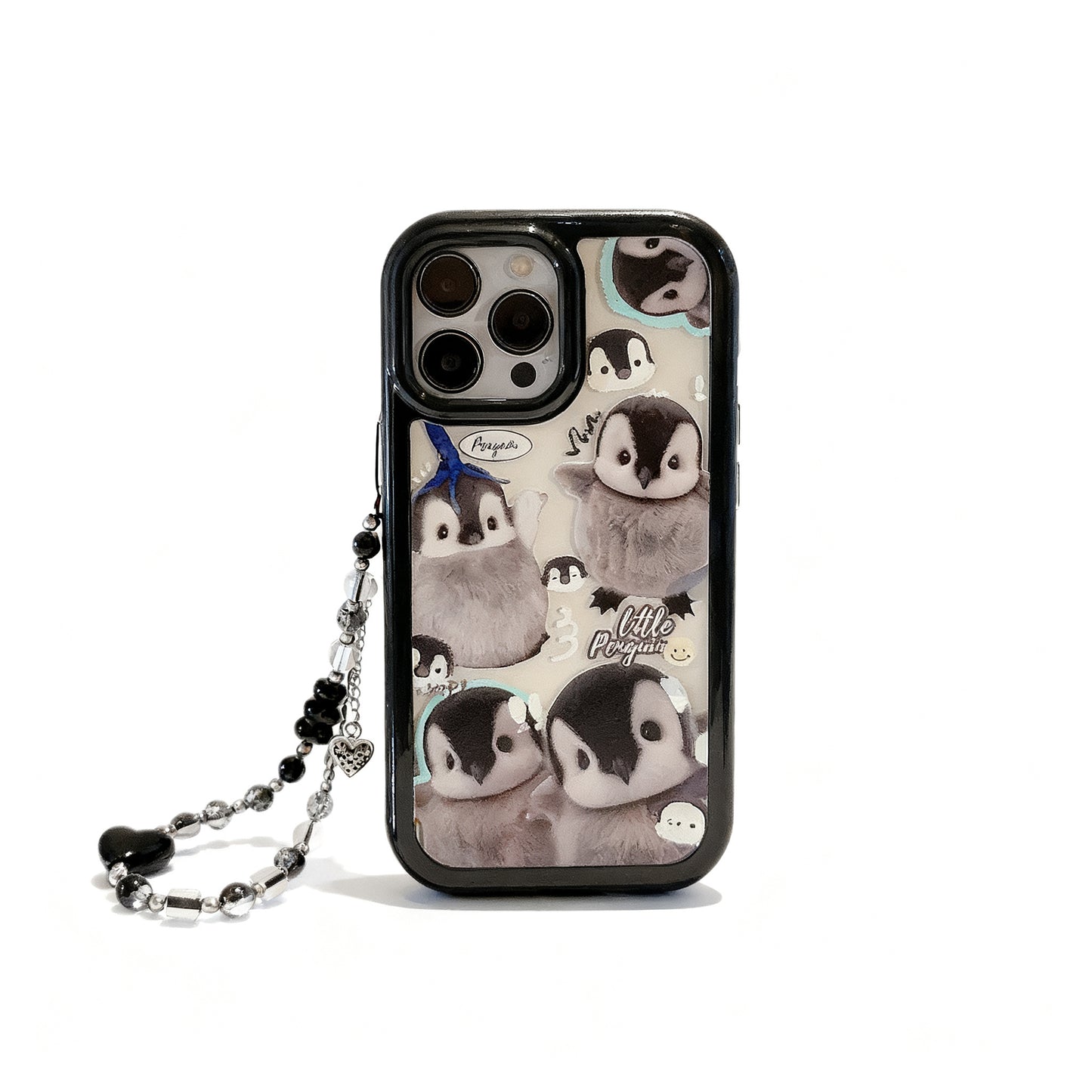 Cute Penguin Illustration Magnetic Phone Case for iPhone