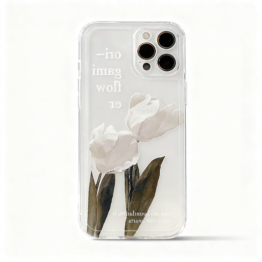 Korean Style Floral Soft Phone Case for iPhone