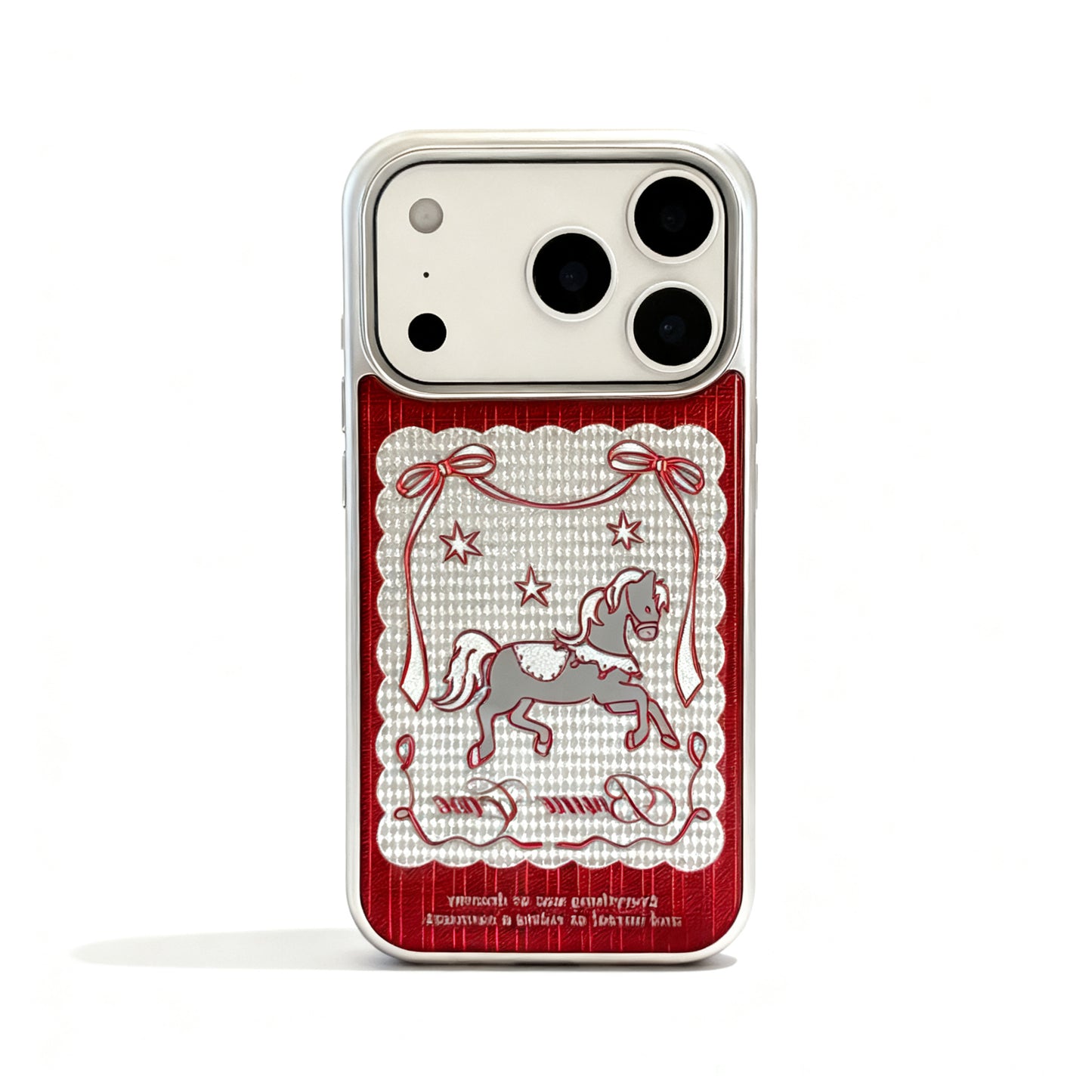 Red Horse Year Design Soft Phone Case for iPhone
