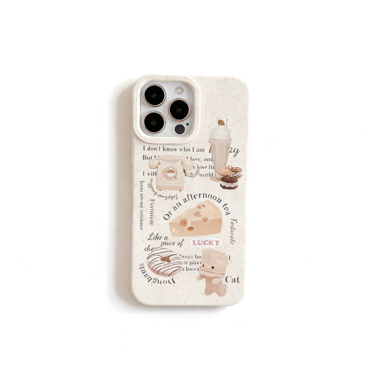 Vintage Wheat Straw Soft Phone Case for iPhone