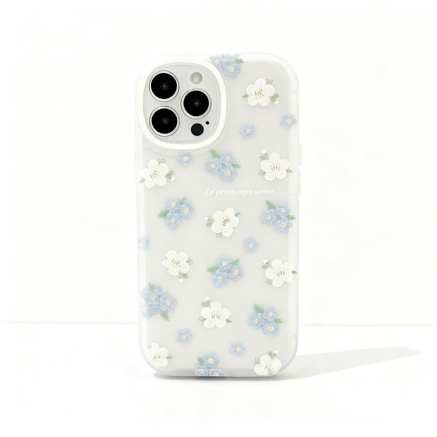 Cute Pink Floral Soft Phone Case for iPhone
