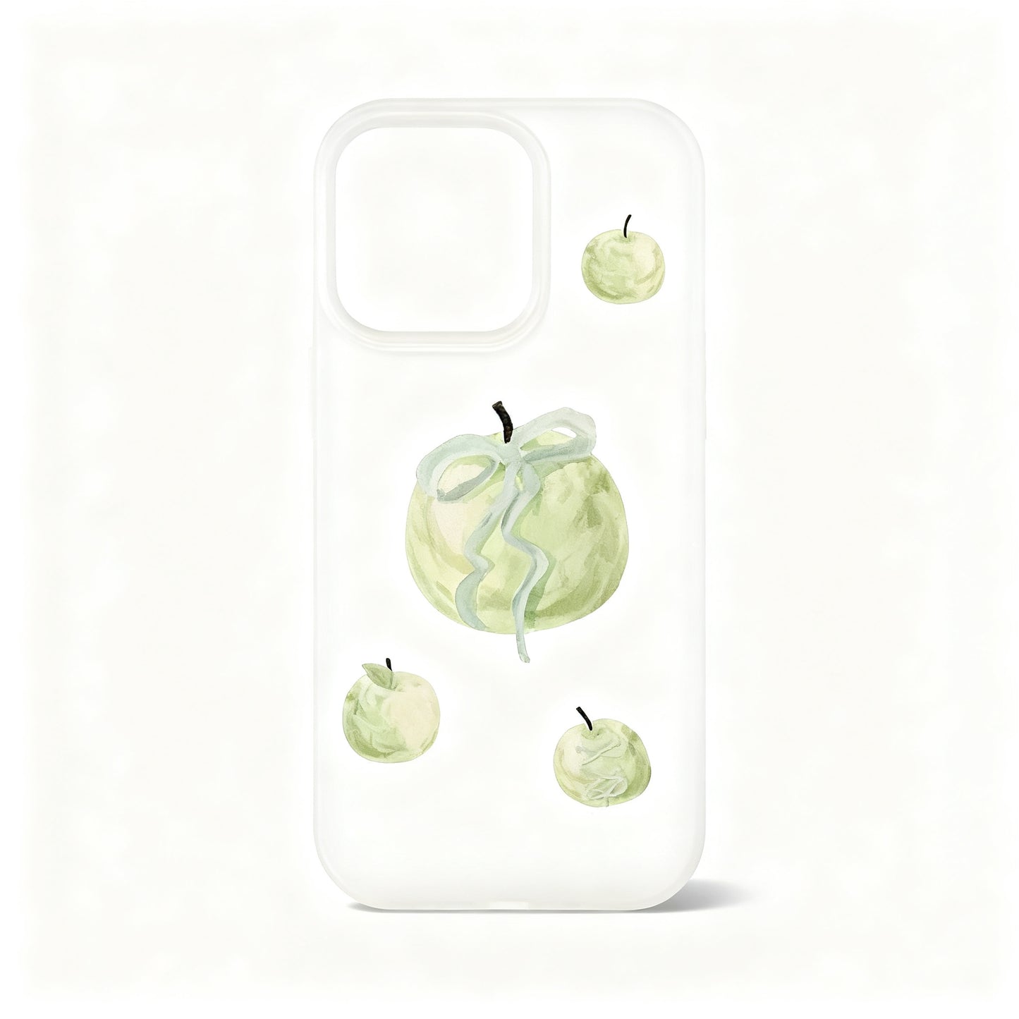 Fresh Green Apple Soft Phone Case for iPhone