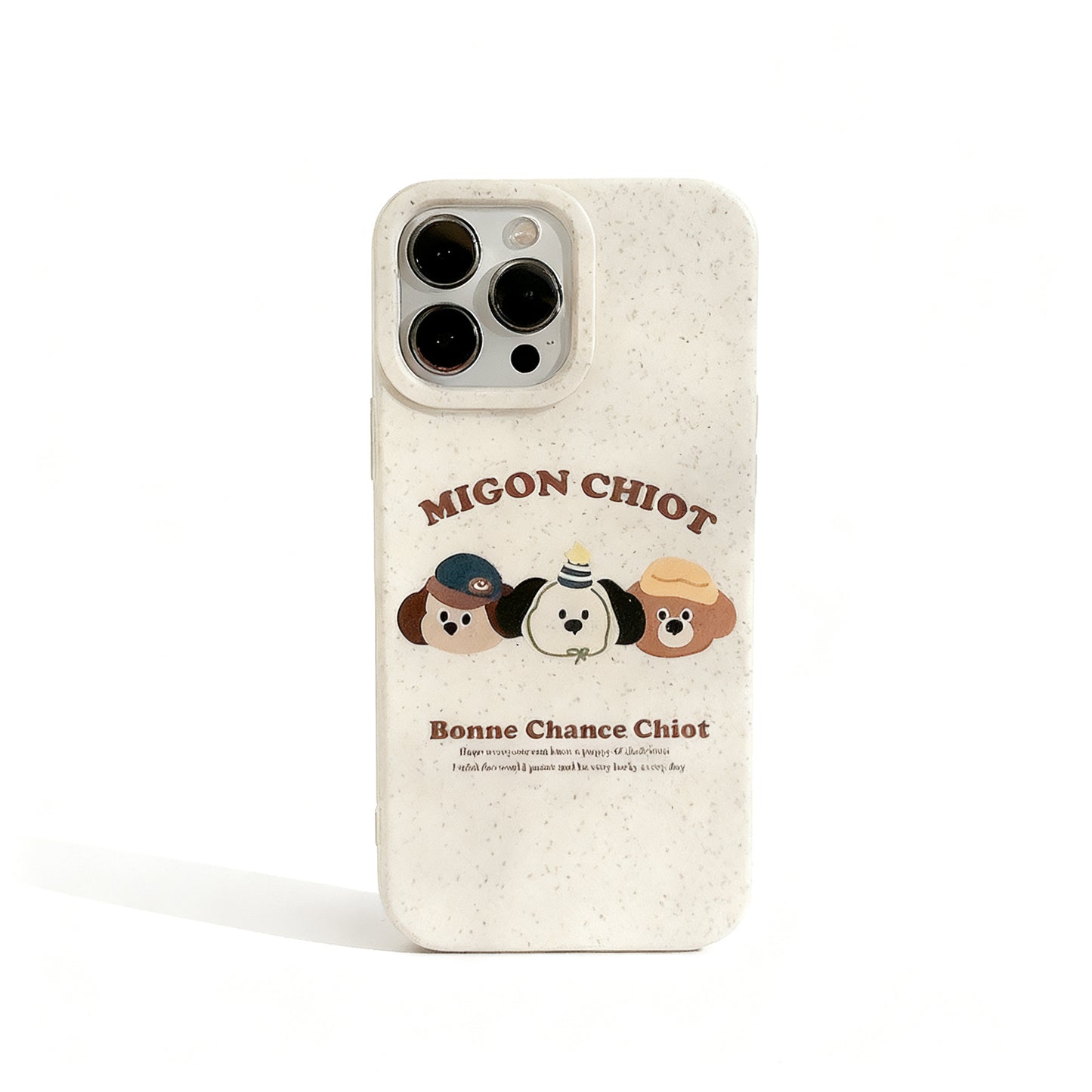 Cute Puppy Print Soft Silicone Phone Case for iPhone
