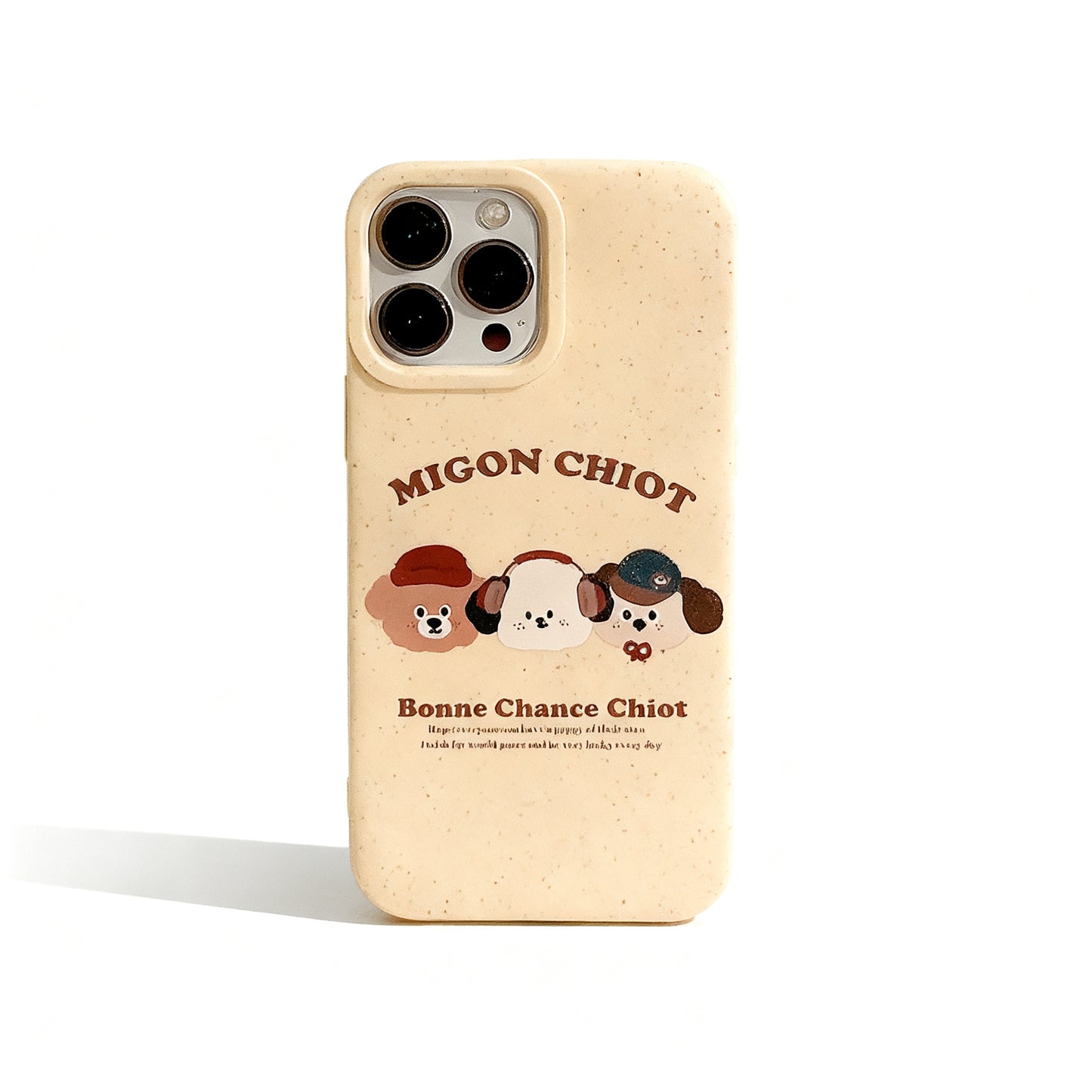 Cute Puppy Print Soft Silicone Phone Case for iPhone