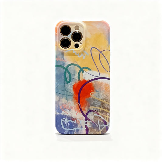 Artistic Vintage Floral Shockproof Phone Case for iPhone