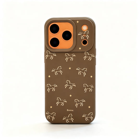 Matte Black Simple Shockproof Phone Case for iPhone