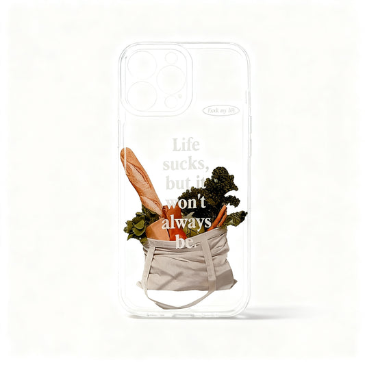 Green Vegetable Pattern Shockproof Phone Case for iPhone