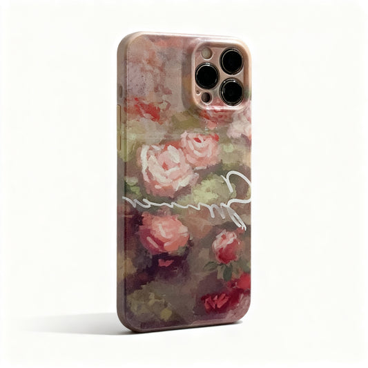 Vintage Floral Soft Phone Case for iPhone