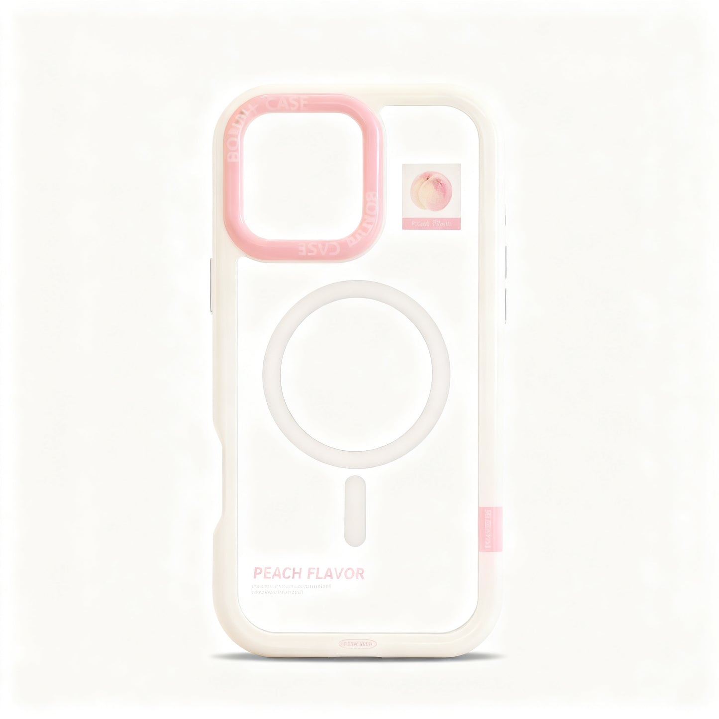 Peach Oil Painting Magnetic Stand Phone Case for iPhone