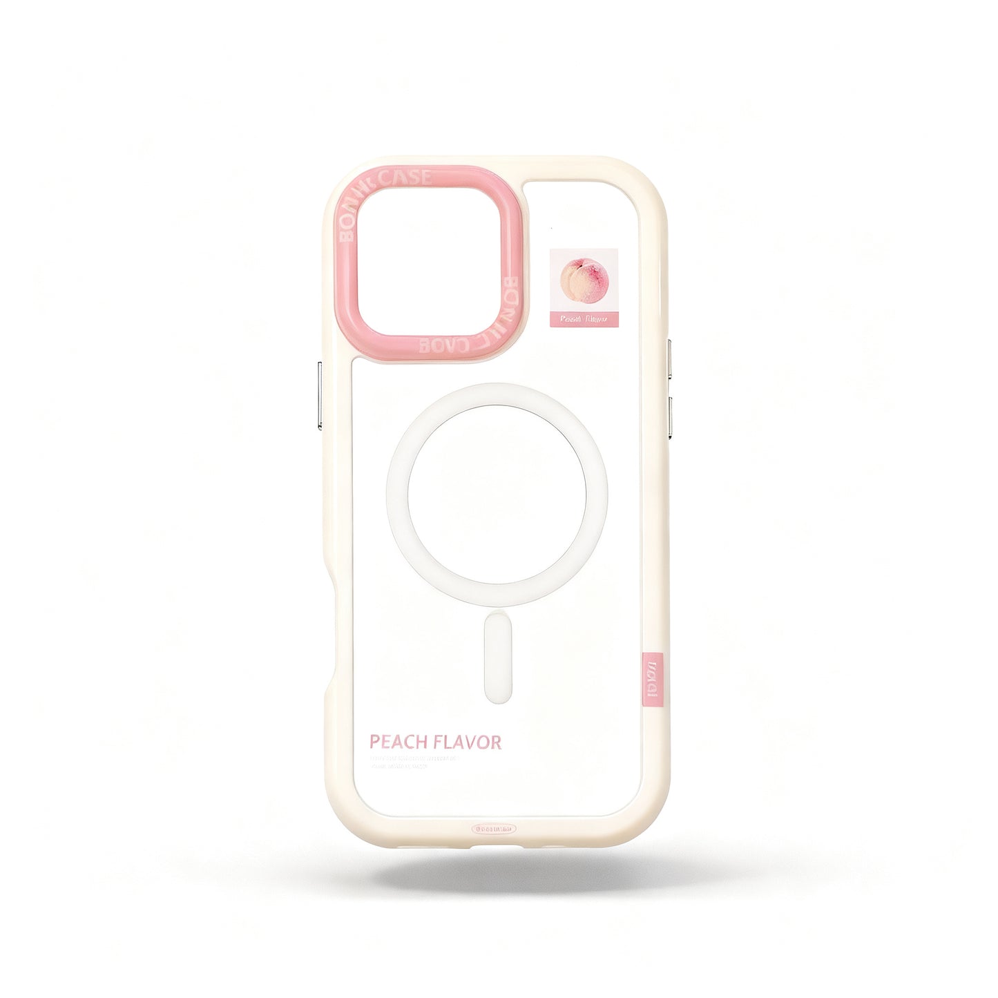 Peach Oil Painting Magnetic Stand Phone Case for iPhone