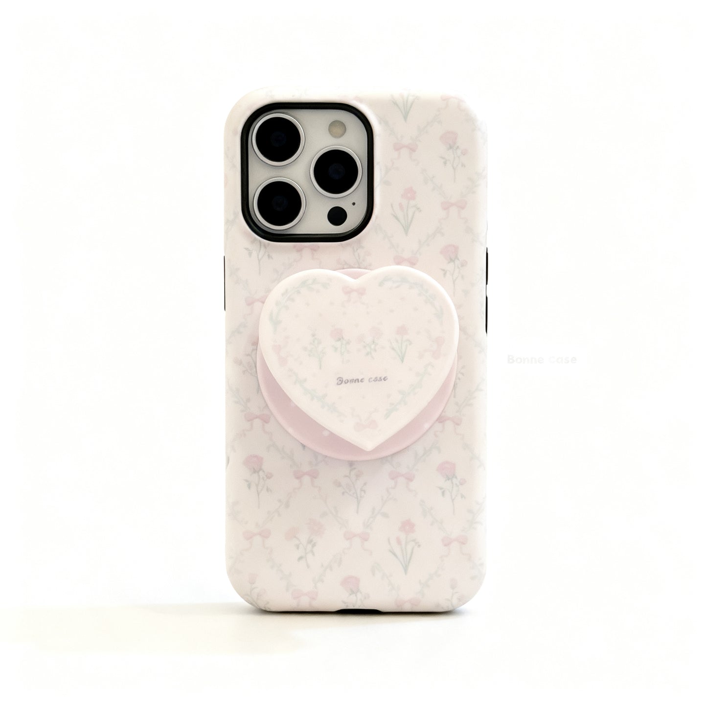 Pink Floral Matte Phone Case for iPhone