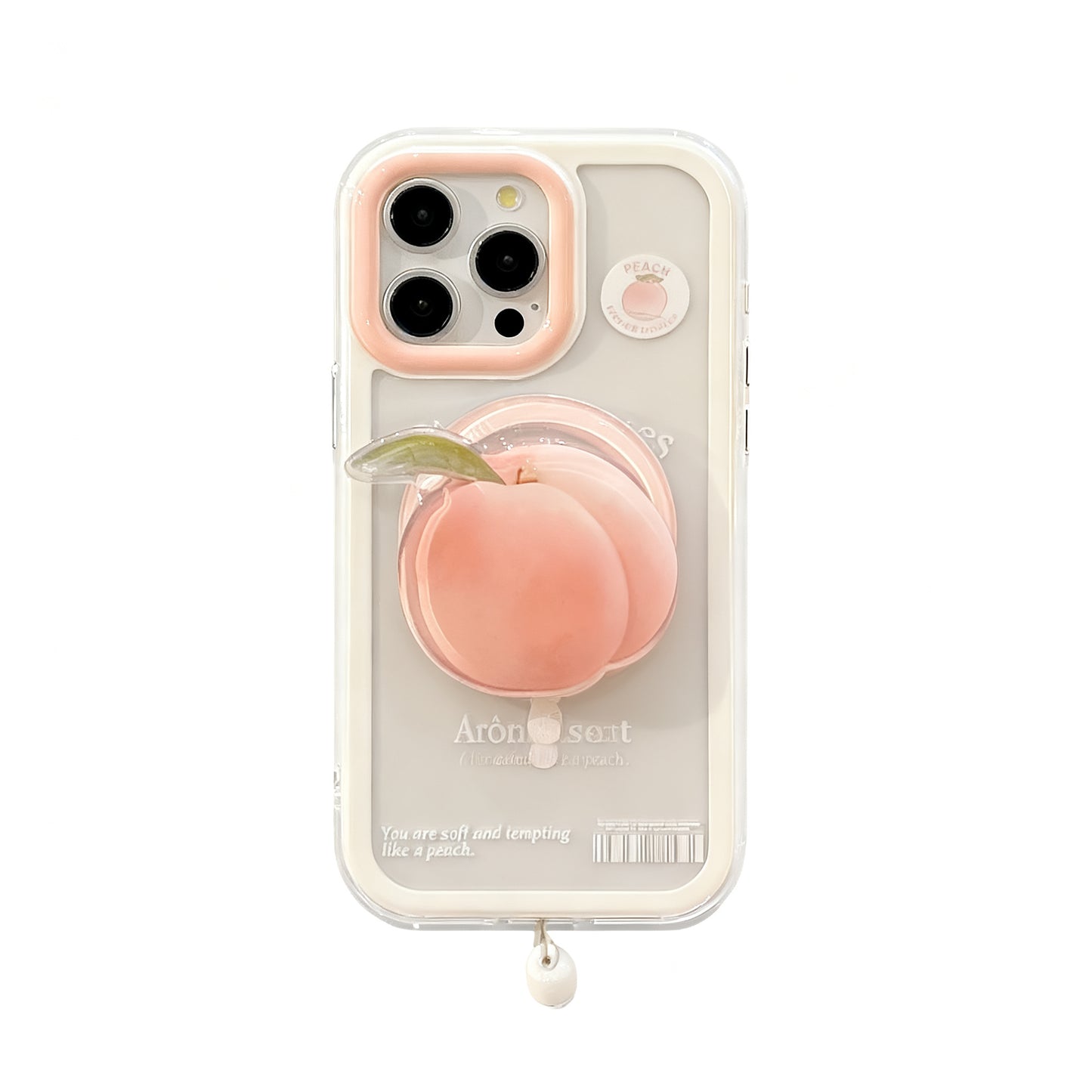 Pastel Pink Peach Magnetic Stand Phone Case for iPhone