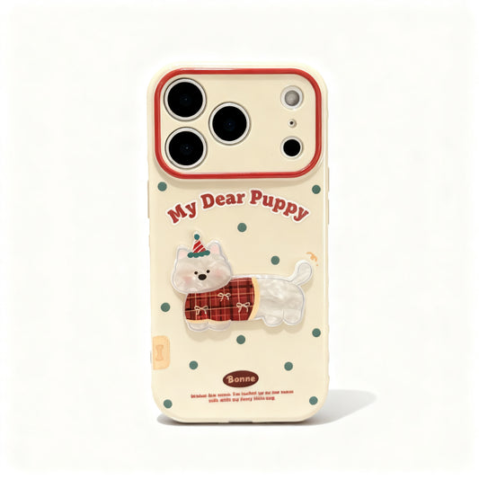 Cute Cartoon Dog Shell Pattern Soft Phone Case for iPhone